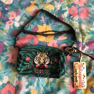 Betsyville Tiger Embroidered Mini Purse